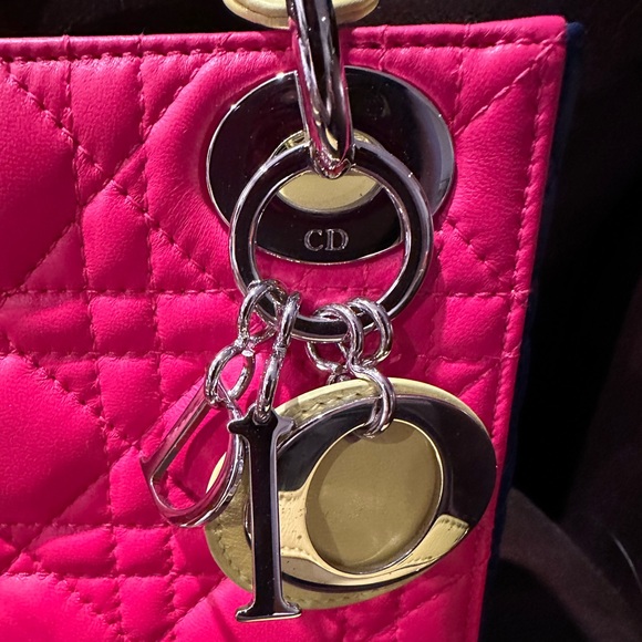 Tricolor Christian Dior Lady Dior MINI - Picture 4 of 7